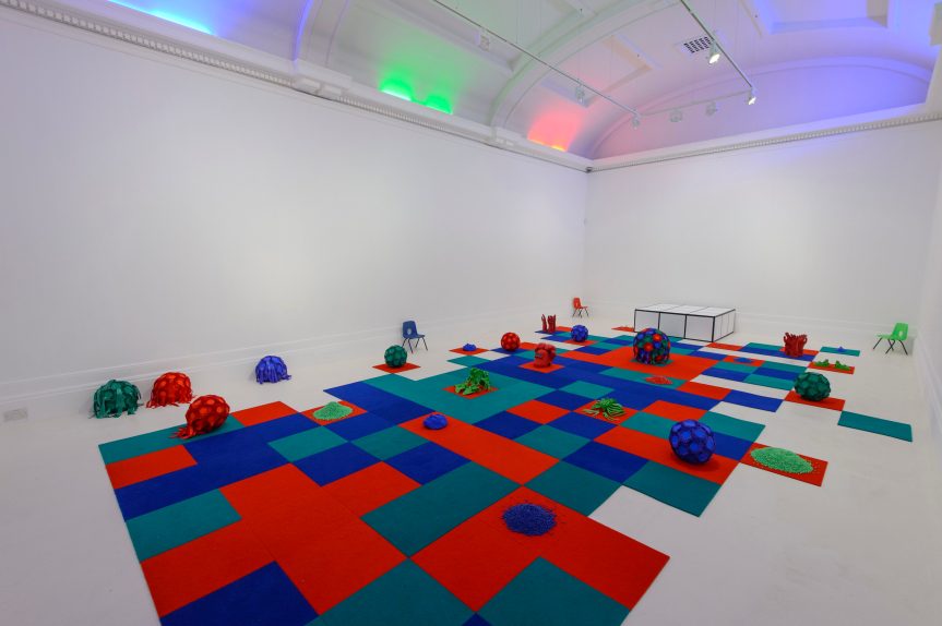 Grundy installation show white room